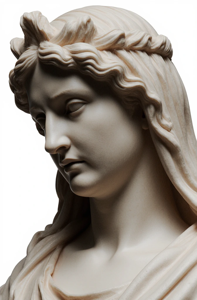 Classical marble statue used as the reference image