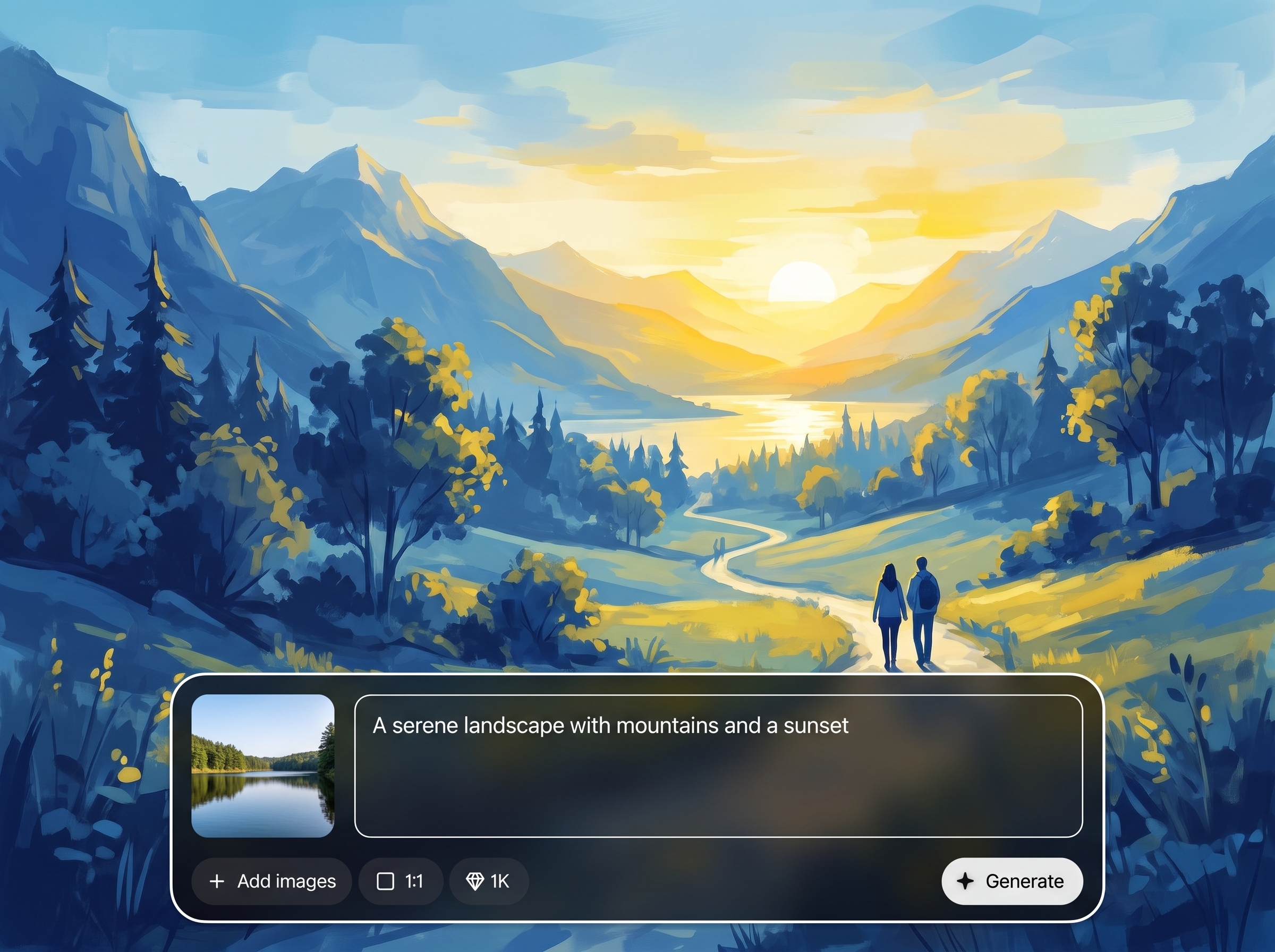 Text-to-painting generation