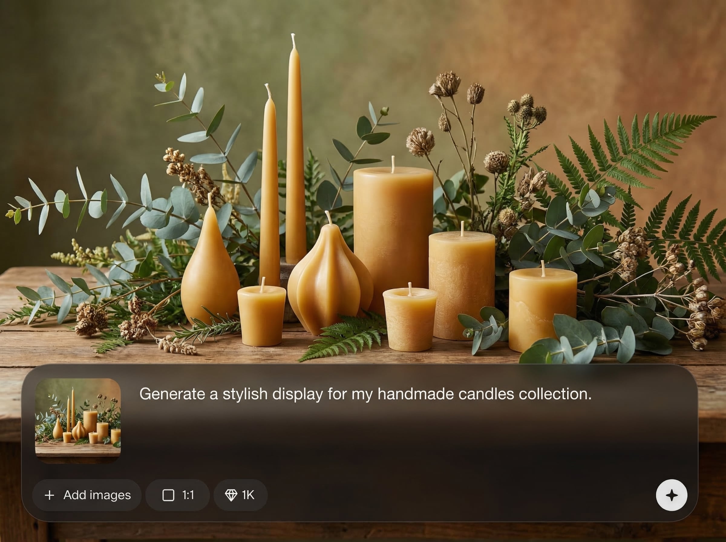 On-brand botanical styling