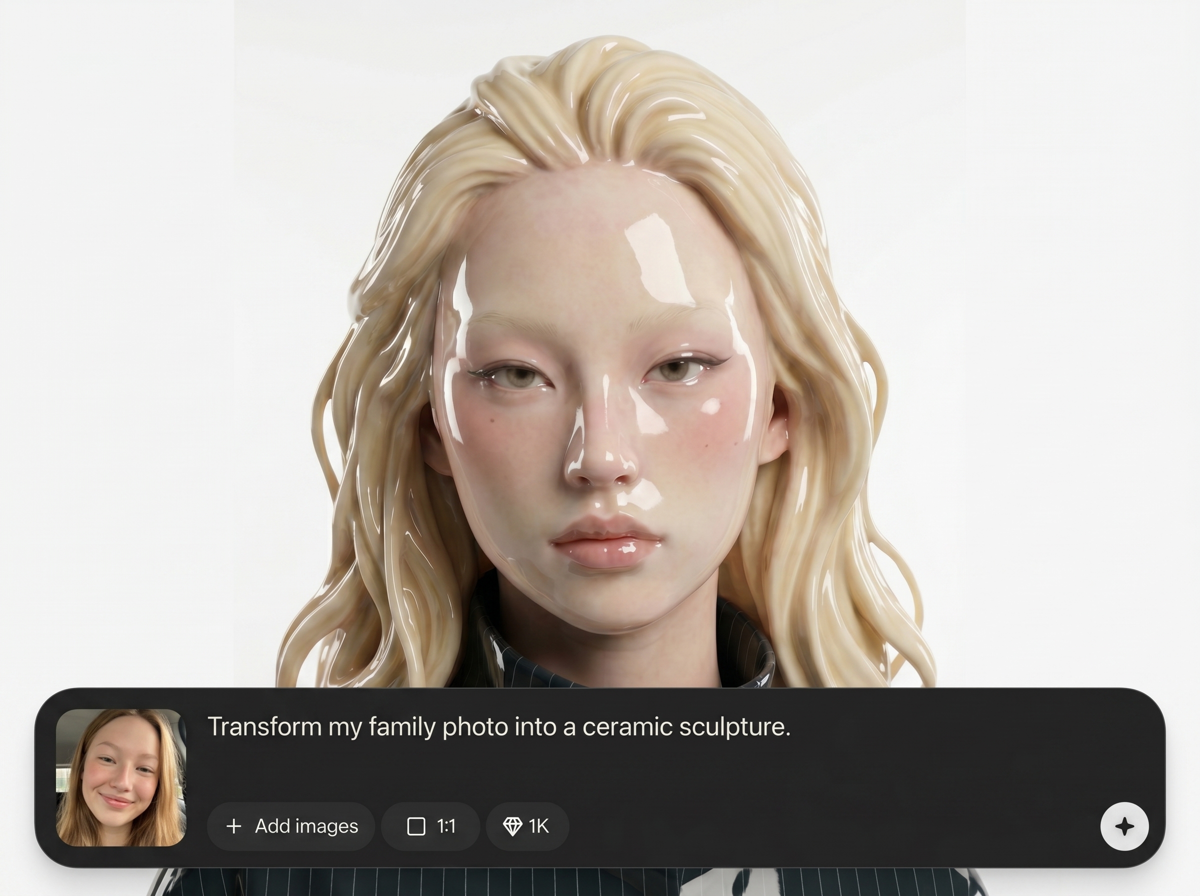 Facial-feature preserving AI