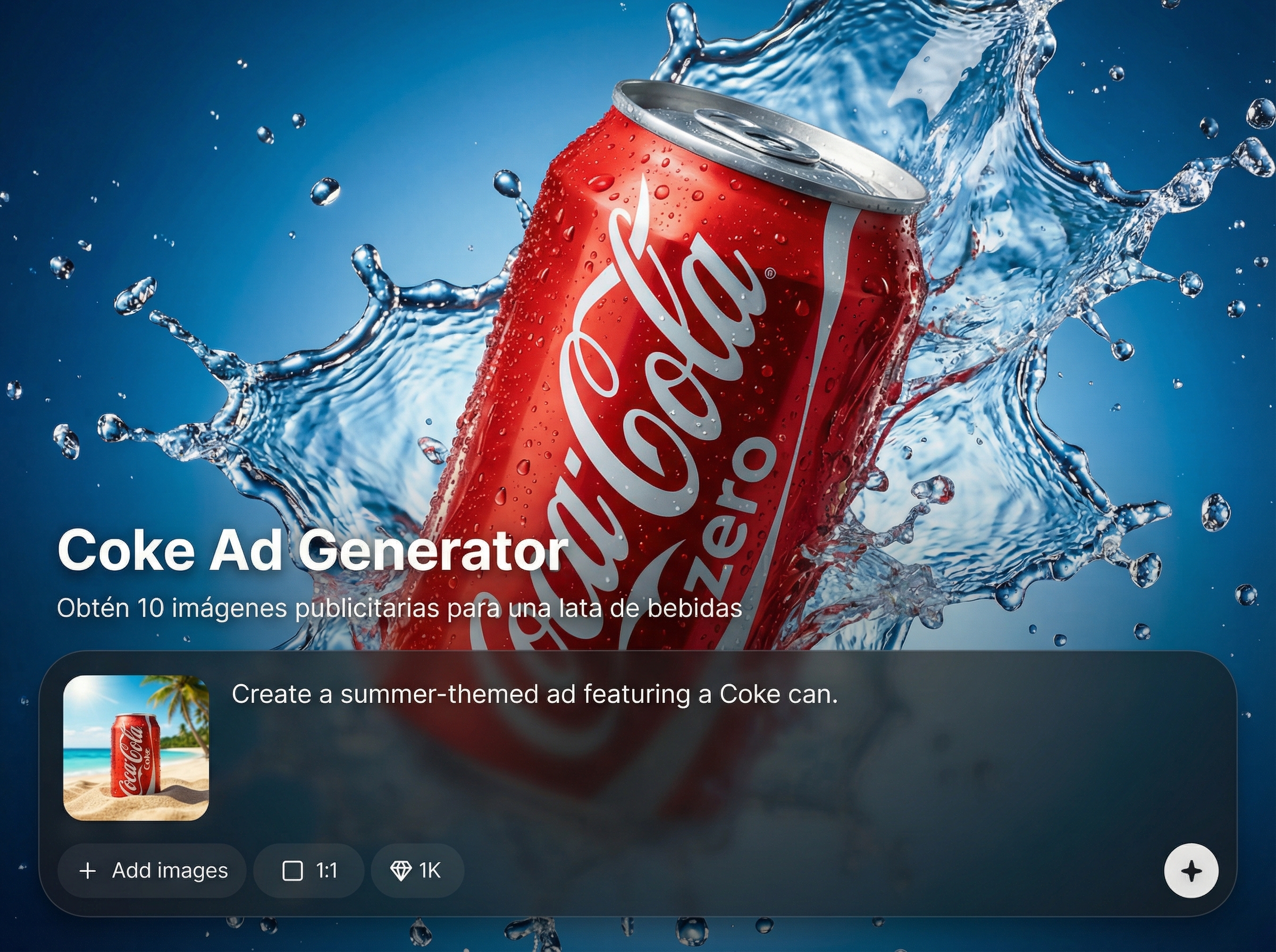Batch generate 10 creatives