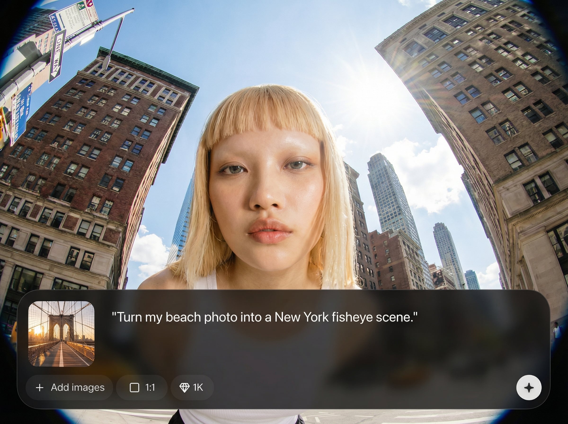 Street-style fisheye look