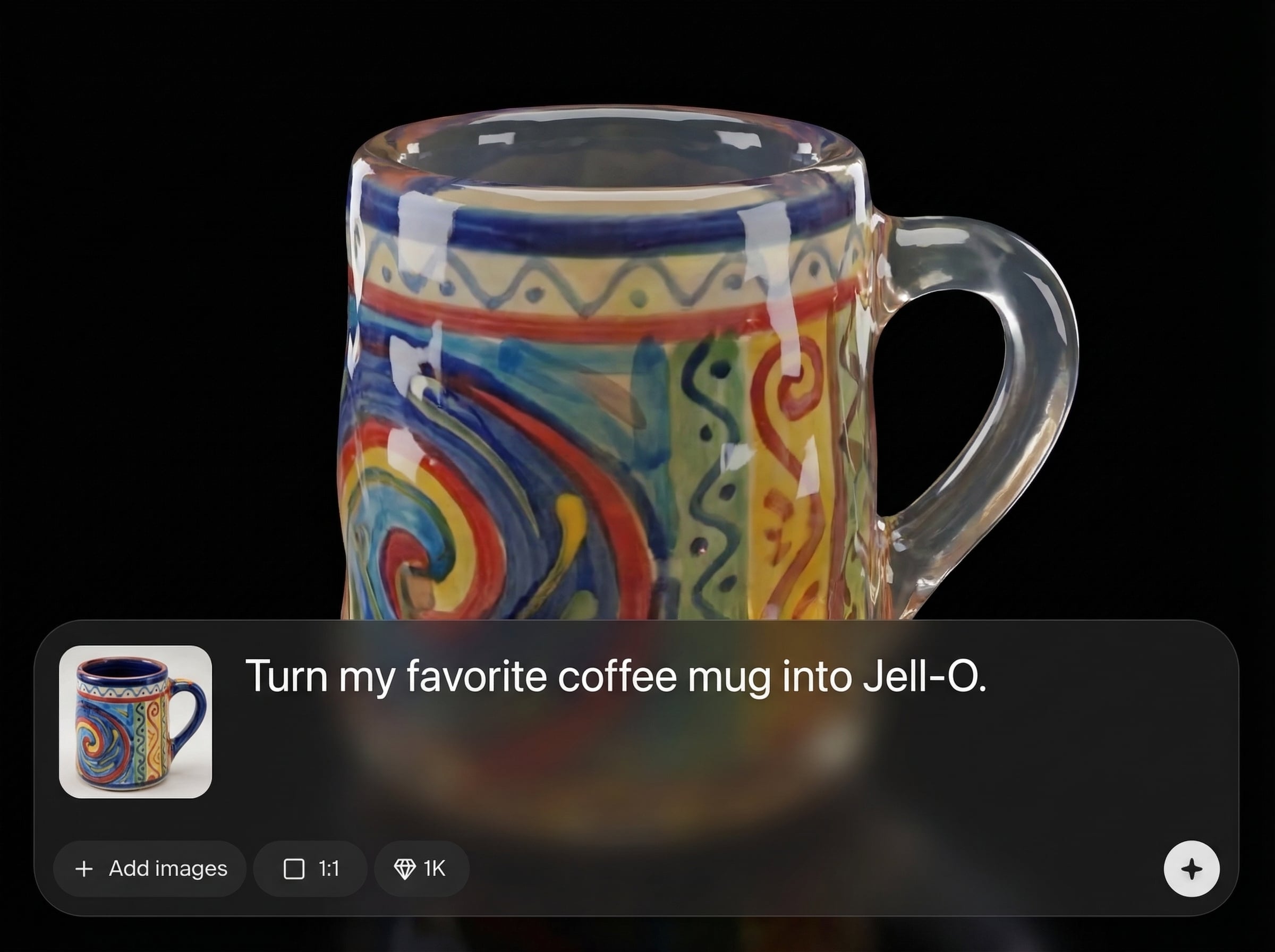 Realistic jelly translucency