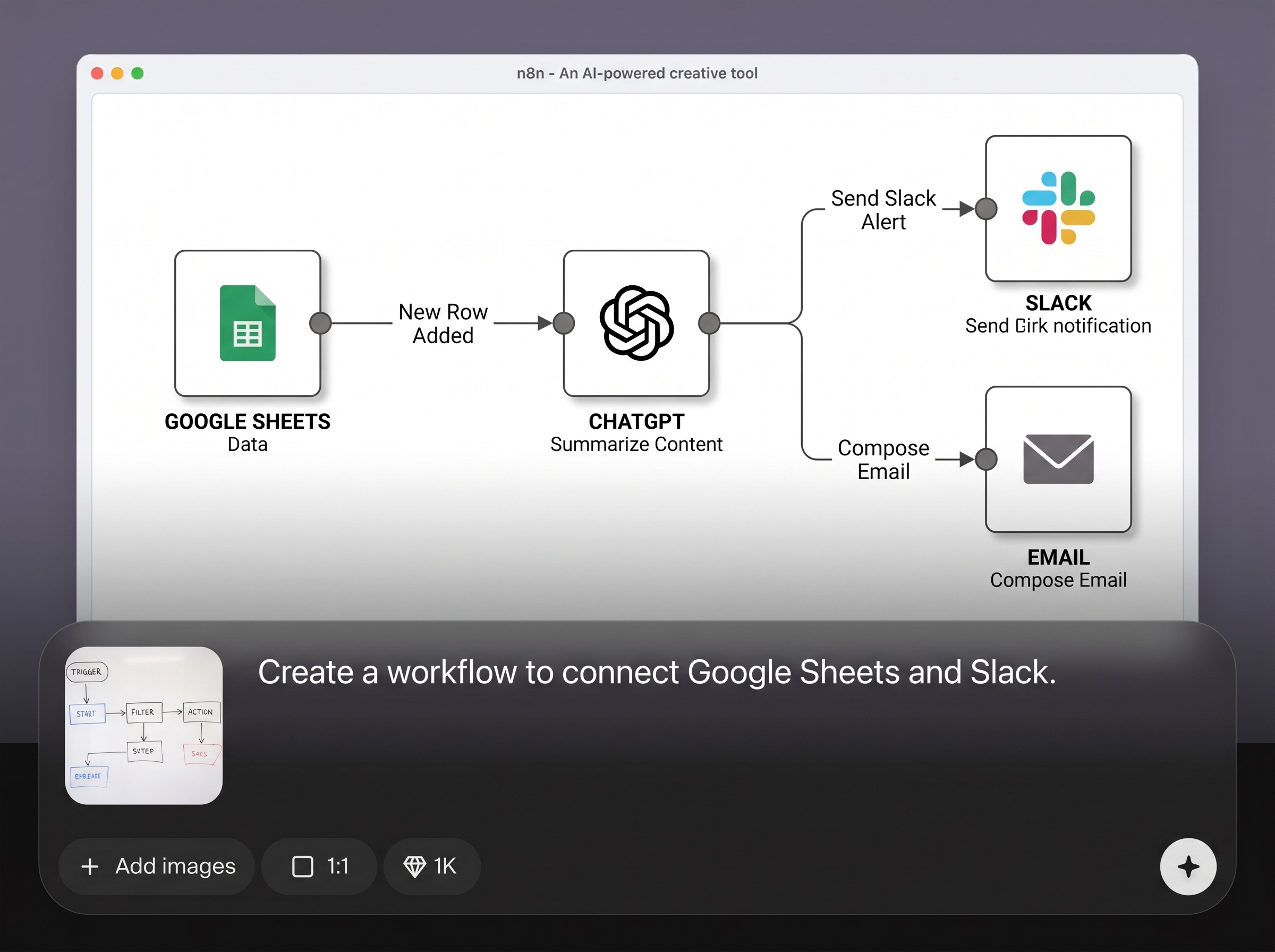 AI workflow generation