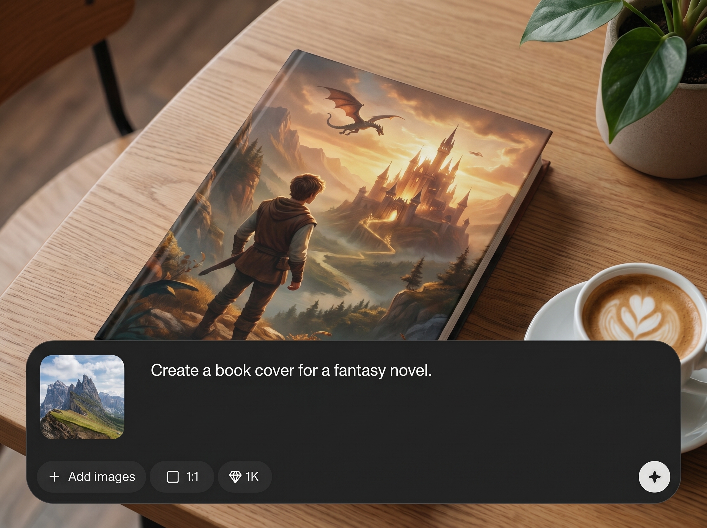 Prompt-to-cover generation
