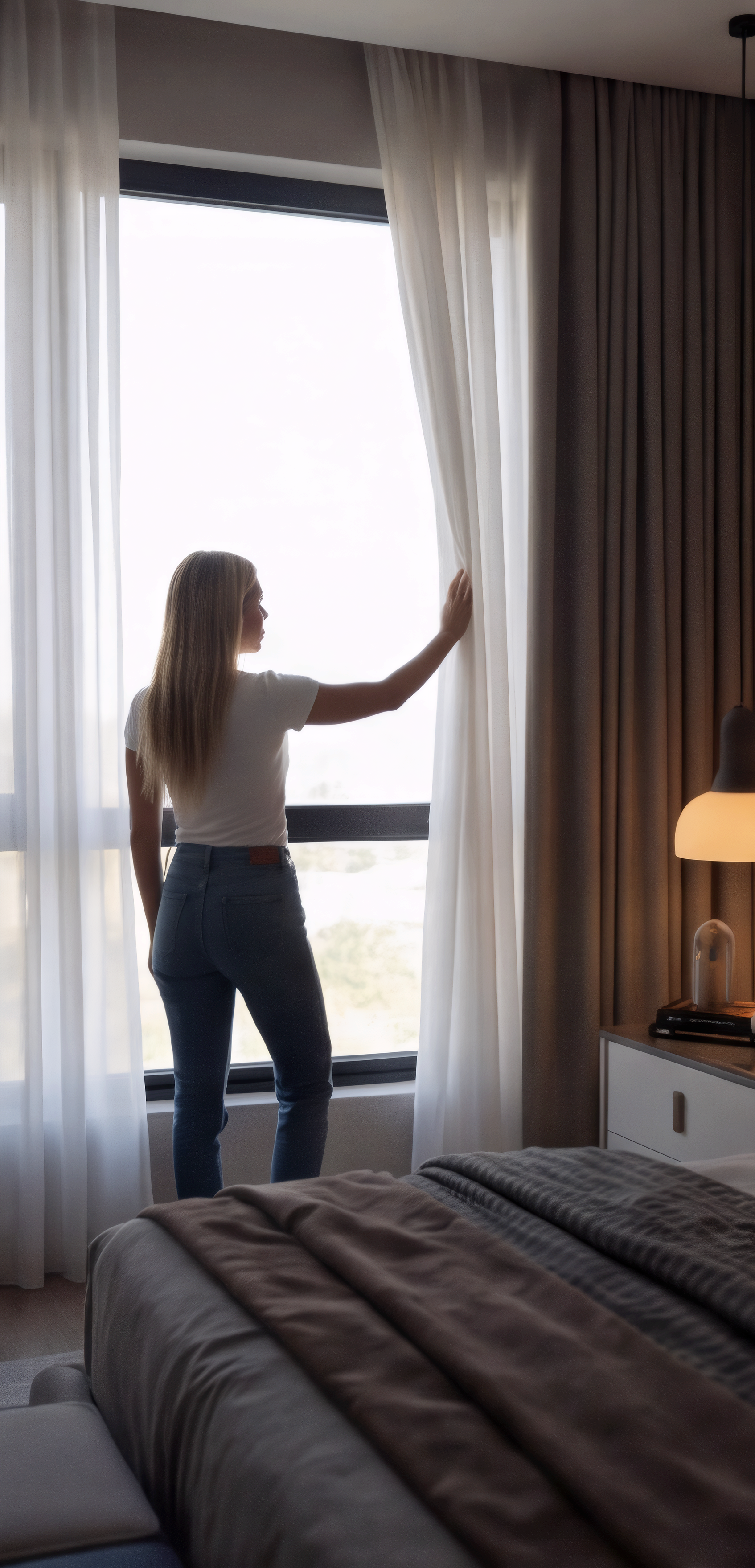 model in room