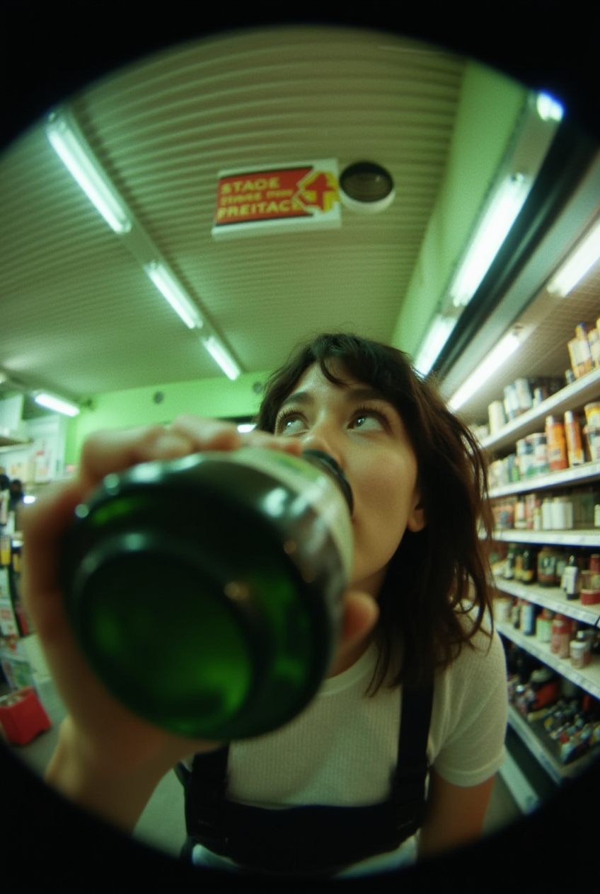 Woman Drinking Beer